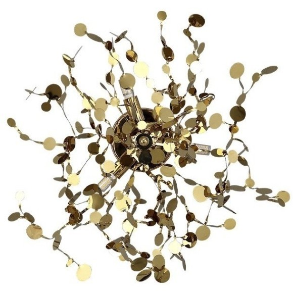 Бра Crystal Lux GARDEN AP-PL3 D400 GOLD