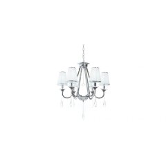 Подвесной светильник Milesia LDP 8926-6 WT+CHR Подвесной светильник Milesia LDP 8926-6 WT+CHR
