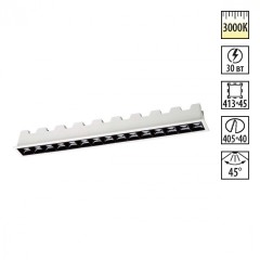 Встраиваемый светильник Novotech 357623 ANTEY светодиодный 15xLED 30W Встраиваемый светильник Novotech 357623 ANTEY светодиодный 15xLED 30W