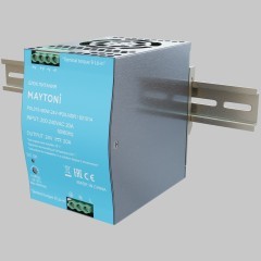 Maytoni PSL015-480W-24V-IP20-NDR 821014 Блок питания 480Вт, 220-24В (драйвер/трансформатор) с креплением на DIN-рейку TS35, 7, 5 или 15, 100-240В/50-60Гц