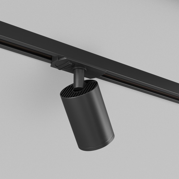 Однофазный двужильный трековый светильник Denkirs DK6201-BK SOLID Tube под сменную лампу GU5.3