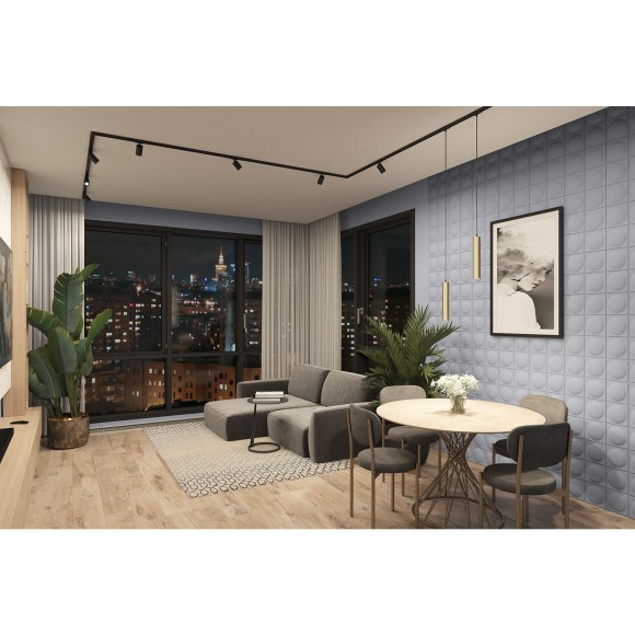 Однофазный двужильный трековый светильник Denkirs DK6201-BK SOLID Tube под сменную лампу GU5.3