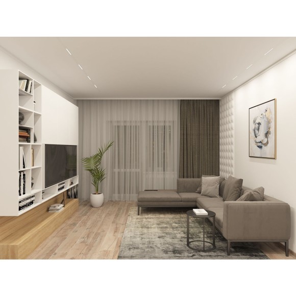 DK8001-WH Трековый магнитный светодиодный SMART (TUYA, Алиса, Wi-Fi, пам. настроек) светильник Denkirs SMART 220V CRI90+ 3000-6000К 800Лм 24° 9Вт