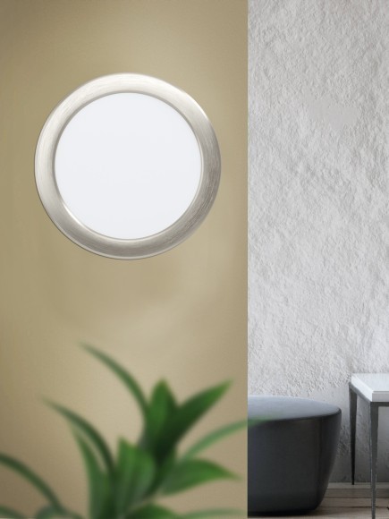 99138 Светодиодный встраиваемый светильник FUEVA 5, 11W (LED), ?166, ET26, 1350lm, 3000K, сталь, никель