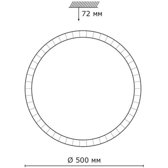 Светодиодный настенно-потолочный светильник с пультом Brisa 2036/EL