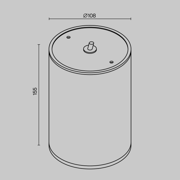 Уличный потолочный светильник Maytoni O306CL-L12GF Bar IP65 светодиодный LED 12W