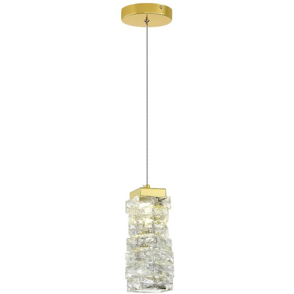 SL6010.203.08 Подвес ST-Luce Золотистый/Прозрачный LED 1*8W ESPIRA