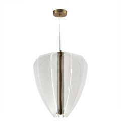 SL6509.213.01 Светильник подвесной ST-Luce Золотистый/Прозрачный LED 1*75W 4000K FESALE