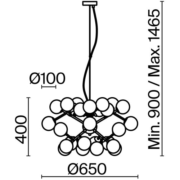 Подвесной светильник Maytoni MOD545PL-24BS Подвесной светильник Maytoni MOD545PL-24BS