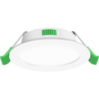 4645-1C, врезной светильник, D113xH30, cutout:D90, LEDx7W, 450LM/560LM/500LM, 3000K/4000K/6500K, IP44, CRI>80, beam angle:120, included