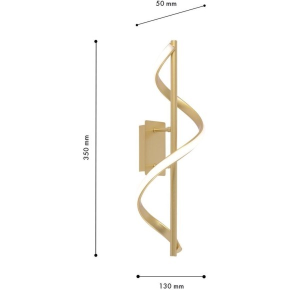 4181-1W, настенный светильник, D155xW140xH500, LEDx11W, 1030LM, 4000K, included