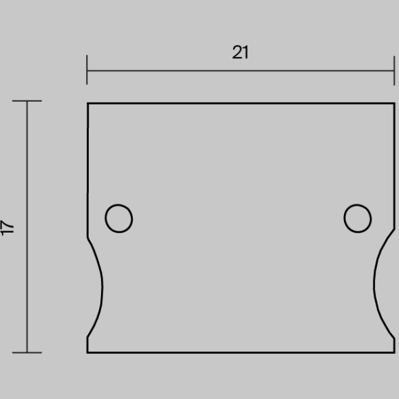 Комплект заглушек (для профиля 41×51) 2 шт.,642057