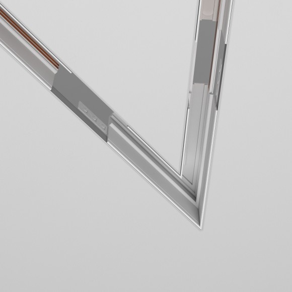 Угловой соединитель 45град для шинопроводов в ГКЛ 9.5мм Maytoni Exility TRA034CLS-42W