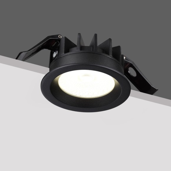 359841 WIR NT25 502 черный Светильник встраиваемый с переключателем цв. температуры и угла рассеивания IP44 LED 10W 220-240V 2700К\3200К\4000К RAYN