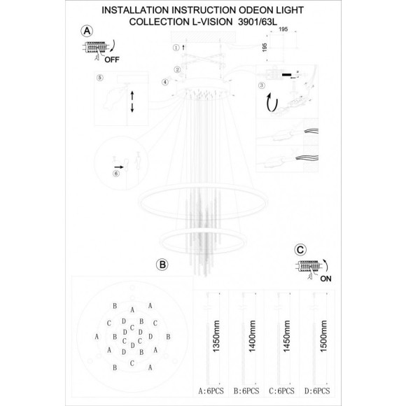 Подвесной светильник Monica 3901/63L Подвесной светильник Monica 3901/63L