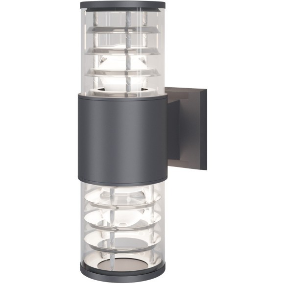 Уличный настенный светильник Maytoni O576WL-02GR Bronx IP54 под лампы 2xE27 60W Уличный настенный светильник Maytoni O576WL-02GR Bronx IP54 под лампы 2xE27 60W