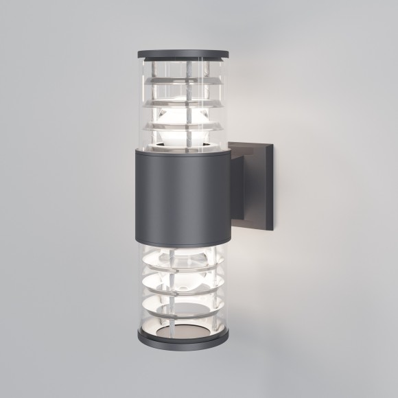 Уличный настенный светильник Maytoni O576WL-02GR Bronx IP54 под лампы 2xE27 60W Уличный настенный светильник Maytoni O576WL-02GR Bronx IP54 под лампы 2xE27 60W