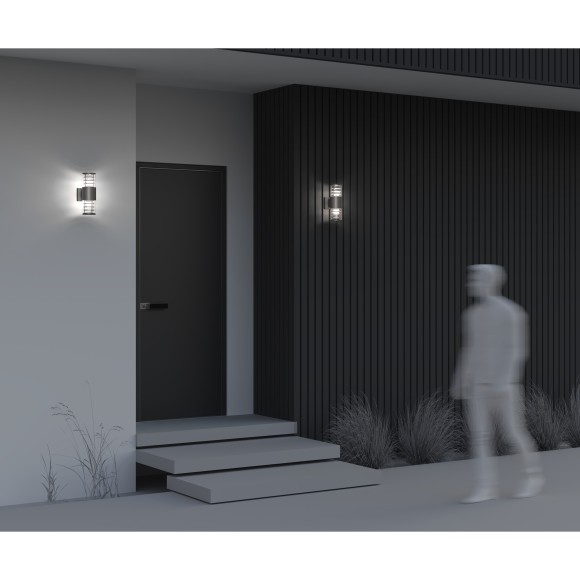 Уличный настенный светильник Maytoni O576WL-02GR Bronx IP54 под лампы 2xE27 60W Уличный настенный светильник Maytoni O576WL-02GR Bronx IP54 под лампы 2xE27 60W