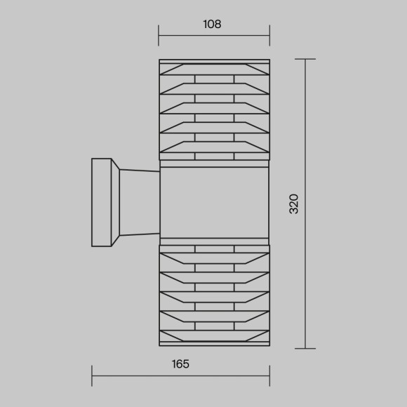 Уличный настенный светильник Maytoni O576WL-02GR Bronx IP54 под лампы 2xE27 60W Уличный настенный светильник Maytoni O576WL-02GR Bronx IP54 под лампы 2xE27 60W