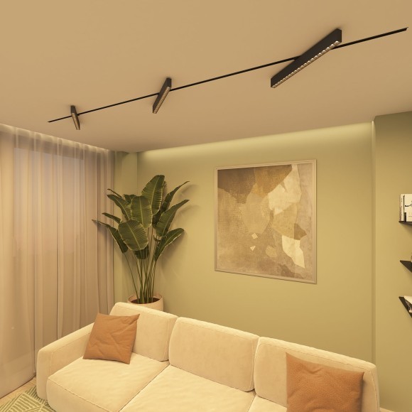 Однофазный двужильный светодиодный трековый светильник Denkirs DK6634-BK Edder 3000К 3120Лм CRI90+ 24° 40Вт