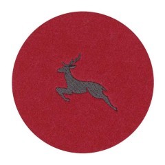 420174 Салфетка для сервировки декоративная (плейсмат) ANDASIBE, B3, ?100, полиэстер, бордо