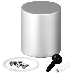 Торцевая металлическая заглушка Nemo D25 серебро 20316 Торцевая металлическая заглушка Nemo D25 серебро 20316