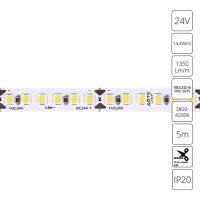 A2418008-02-4K Светодиодная лента 24В 14,4Вт/м 1350Лм/м 4000К CRI 90+ 8мм SMD2835 180шт/м 5м IP20