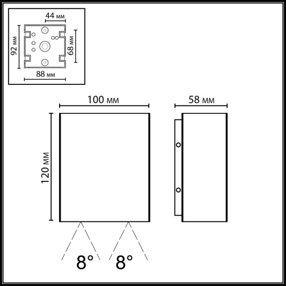 7188/5WL NATURE ODL26 Фасадный светильник черный/металл IP65 LED 1*5W 3000K 8° 85-265V ARROW 7188/5WL NATURE ODL26 Фасадный светильник черный/металл IP65 LED 1*5W 3000K 8° 85-265V ARROW