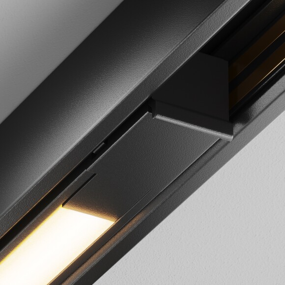 Maytoni EXILITY X TR240-2-12W3K-B Трековый линейный светодиодный черный магнитный светильник длиной 61см, с DIP переключателем группы включения на корпусе, LED 12Вт 3000K 610Лм CRI90 120° IP20 48В
