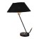 LSP-0685 Lussole SABINE черная настольная лампа E27, 1×40 Вт, металл, тканевый черный плафон