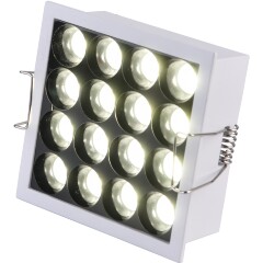 ST763.532.14 ST Luce CRI80 Светильник, LED, 3000K IP20, квадратный белый светодиодный встраиваемый светильник с, угол 24°