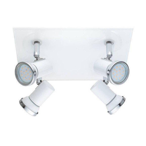 31264 EGLO TAMARA 1 Светодиодный спот 4xGU10, 12Вт, IP44, минимализм, белый, 5 лет гарантии