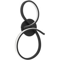 901268 Светод бра SERPINS, 11,4W(LED), алюминий, сталь, черный, пластик, белый, 3000K, 1400lm