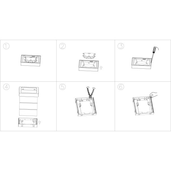 Eglo Fueva 6 901335 Настенно-потолочный влагозащищенный накладной квадратный LED-светильник в стиле минимализм с CCT переключателем цветовой температуры, 7 Вт, 220В, 2700К/4000К/6500К, 1100 лм, IP44, CRI90, белый пластик, длина 150 мм, ширина 150 мм, высо