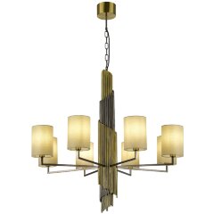 SL1638.303.08 Светильник подвесной ST-Luce Латунь/Серый E14 8*42W GLORIA