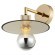SY2948 Lussole BUTLER Бра золотое с желтым плафоном E27, 1×40 Вт, ширина 210 мм, высота 150 мм, вынос 260 мм