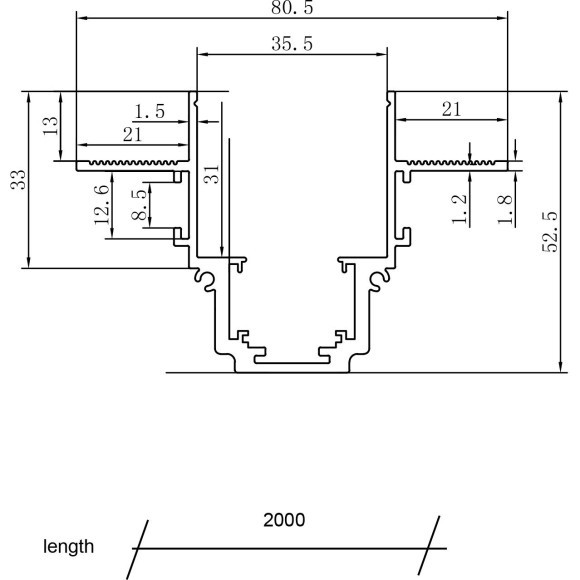 Магнитный 2м встраиваемый в ГКЛ 12.5мм шинопровод Maytoni Gravity TRX010-422W Магнитный 2м встраиваемый в ГКЛ 12.5мм шинопровод Maytoni Gravity TRX010-422W