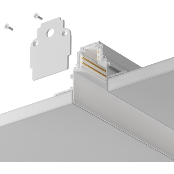 Магнитный 2м встраиваемый в ГКЛ 12.5мм шинопровод Maytoni Gravity TRX010-422W Магнитный 2м встраиваемый в ГКЛ 12.5мм шинопровод Maytoni Gravity TRX010-422W