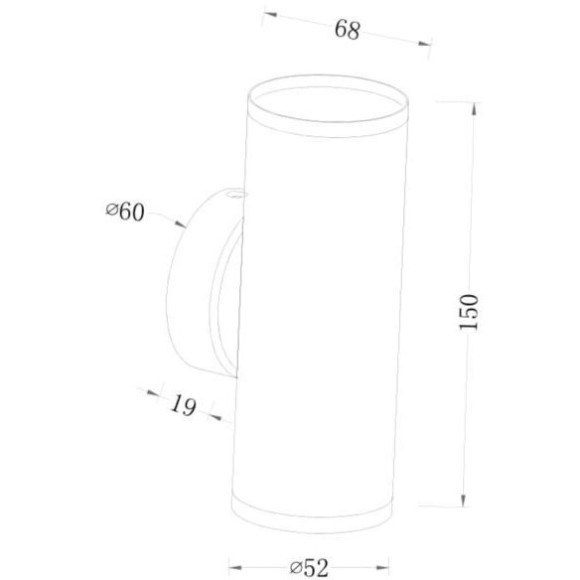 Бра Maytoni C068WL-02MG Focus S под лампы 2xGU10 10W