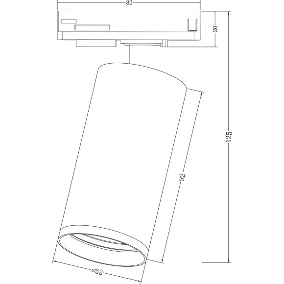 Однофазный двужильный трековый светильник Maytoni Unity TR020-1-U-GU10-WS Focus S под сменную лампу GU10 Однофазный двужильный трековый светильник Maytoni Unity TR020-1-U-GU10-WS Focus S под сменную лампу GU10