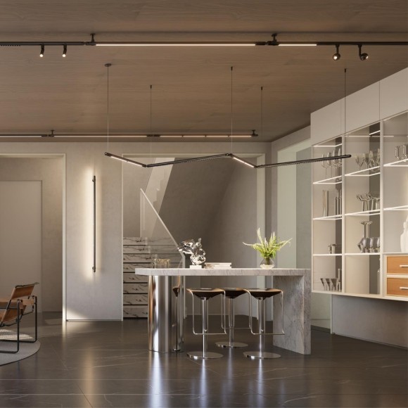 359362 Светодиодный модульный трековый светильник SMART (TUYA, Алиса, Bluetooth, Wi-Fi) Novotech Glat CRI90+ 3000-6000К 640Лм 110° 8W