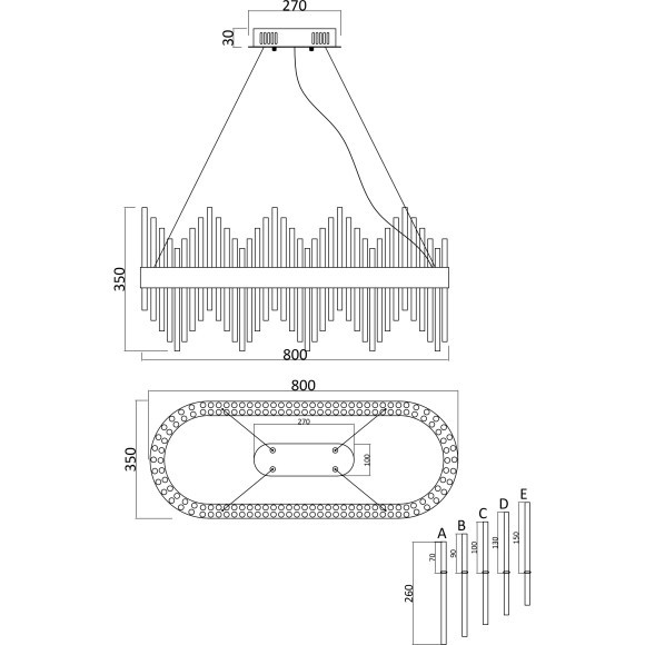 Люстра подвесная Freya FR10008PL-L52G Chalice светодиодная LED 52W Люстра подвесная Freya FR10008PL-L52G Chalice светодиодная LED 52W