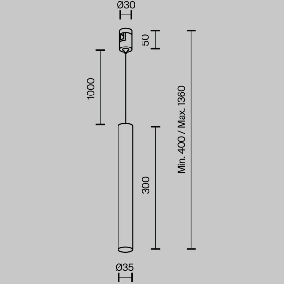 Трековый светильник Technical TR155-1-5W4K-BS