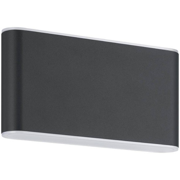 901026 Уличное бра GRUTTI, 2X6W (LED), 3000K, 4000K, 6500K, 850lm, IP65, L175, H90, A50, алюминий, антрацитовый/пластик полупрозрачный