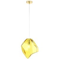 Светильник подвесной Crystal Lux NUESTRO SP1 GOLD/AMBER