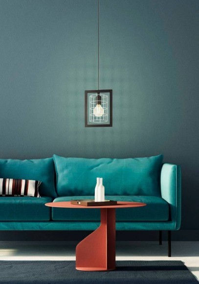 43662 Подвесной потолочный светильник (люстра) JUBILY, 1Х40W, E27, L220, B145, H1100, сталь/цинк, че