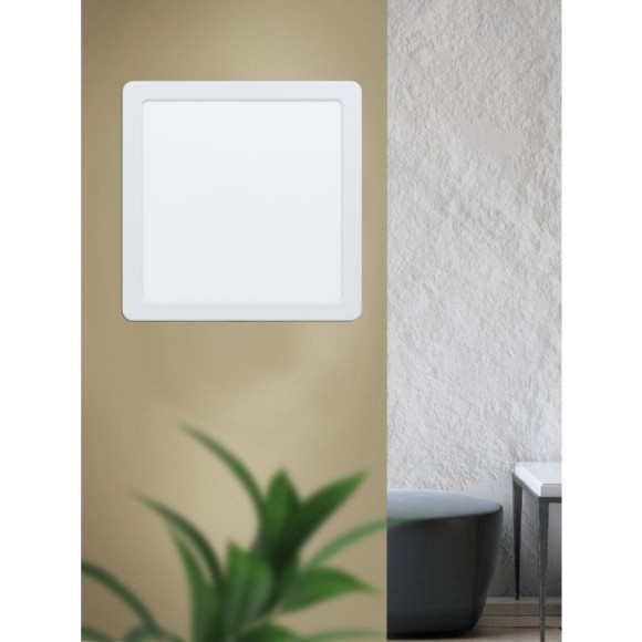 99181 Светодиодный встраиваемый светильник FUEVA 5, 17W (LED), 216х216, ET26, 2100lm, 4000K, сталь, белый