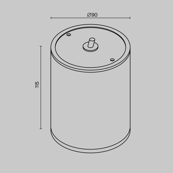 Уличный потолочный светильник Maytoni O306CL-L7GF Bar IP65 светодиодный LED 7W
