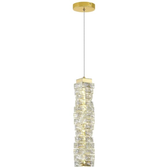 SL6010.203.15 Подвес ST-Luce Золотистый/Прозрачный LED 1*15W ESPIRA