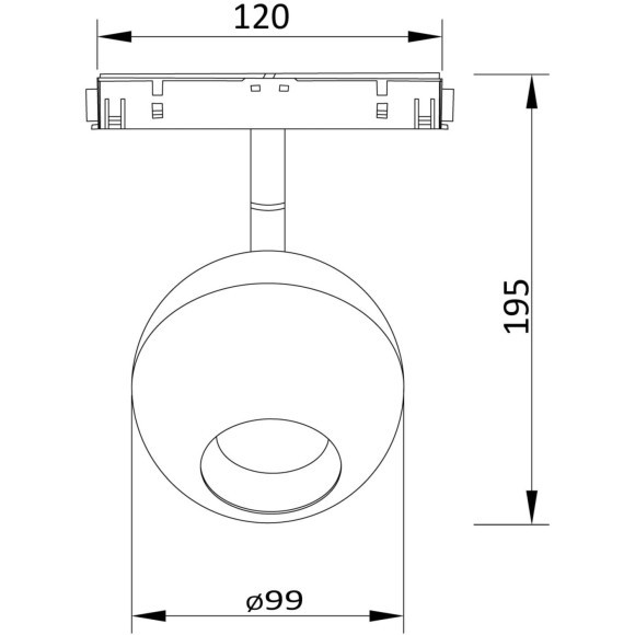 Трековый светильник Technical TR028-2-15W3K-W